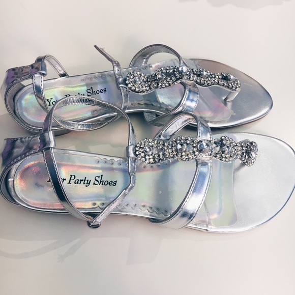 silver sandals for prom